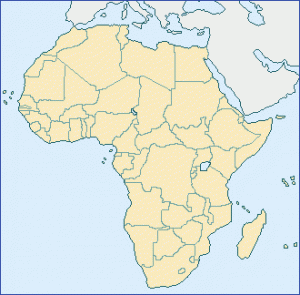 アフリカ大陸地図