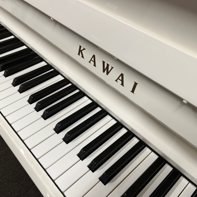 中古》K200(ホワイト) カワイアップライトピアノ | 中古アップライト 